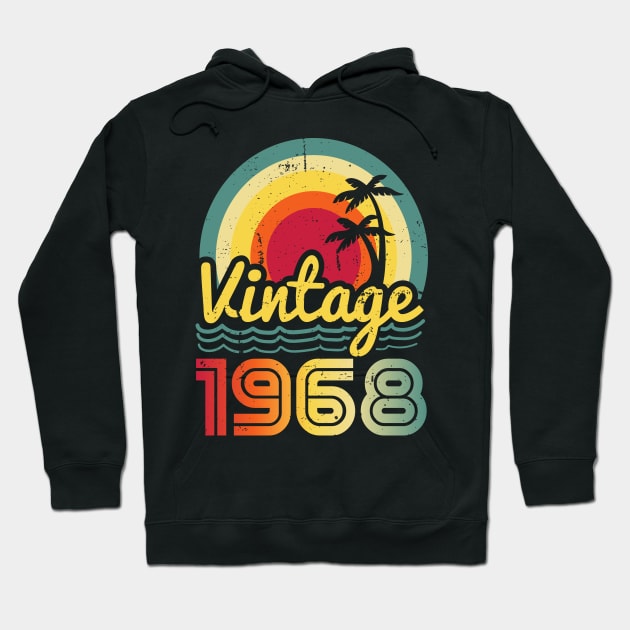 Vintage 1968 Made in 1968 55th birthday 55 years old Gift Hoodie by Winter Magical Forest